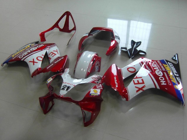 Carenado Moto Honda VFR 800 2002-2013 - Blanco Rojo Azul Xerox 21