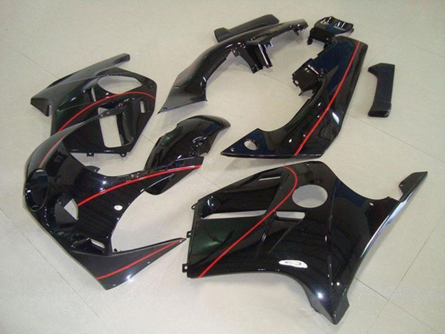 Carenado Moto Honda CBR250RR MC19 1988-1989 - Negro Brillante Rojo Línea