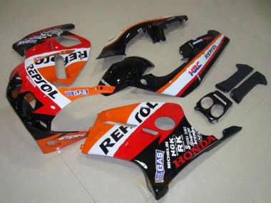 Carenado Moto Honda CBR250RR MC19 1988-1989 - Naranja Blanco Rojo Negro Brillante Repsol