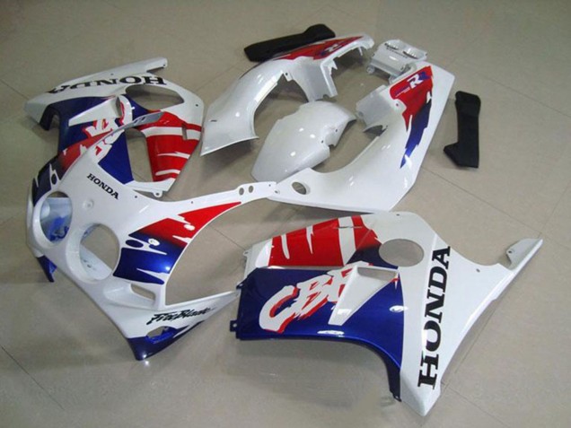 Carenado Moto Honda CBR250RR MC19 1988-1989 - Blanco Rojo Azul