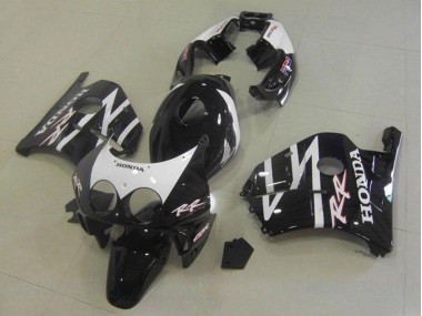 Carenado Moto Honda CBR250RR MC22 1990-1998 - Negro Brillante Blanco