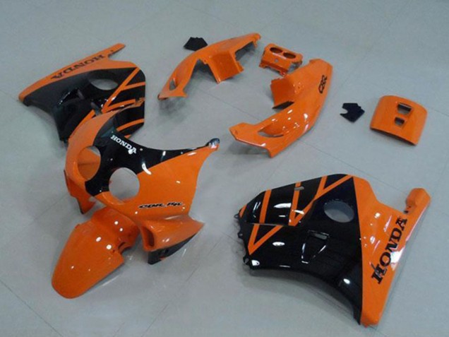 Carenados Moto Honda CBR250RR MC22 1990-1998 - Naranja Negro Brillante