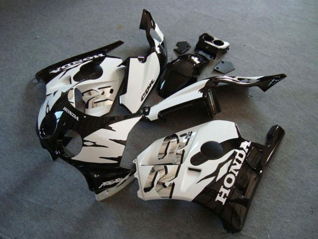Carenados Moto Honda CBR250RR MC22 1990-1998 - Blanco Negro Brillante