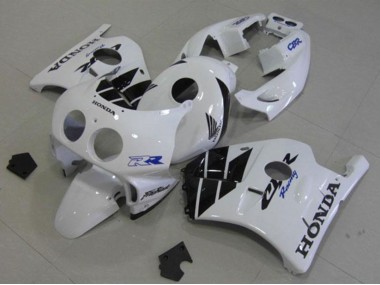 Carenado Moto Honda CBR250RR MC22 1990-1998 - Blanco Negro Brillante