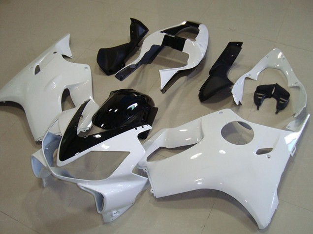 Carenados Moto Honda CBR600 F4i 2001-2003 - Blanco Negro Brillante