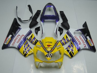 Carenado Moto Honda CBR600 F4i 2001-2003 - Amarillo Blanco Azul Negro Rojo Nastro Azzurro