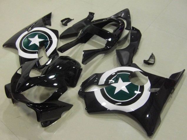 Carenado Moto Honda CBR600 F4i 2001-2003 - Blanco Negro Brillante Estrella