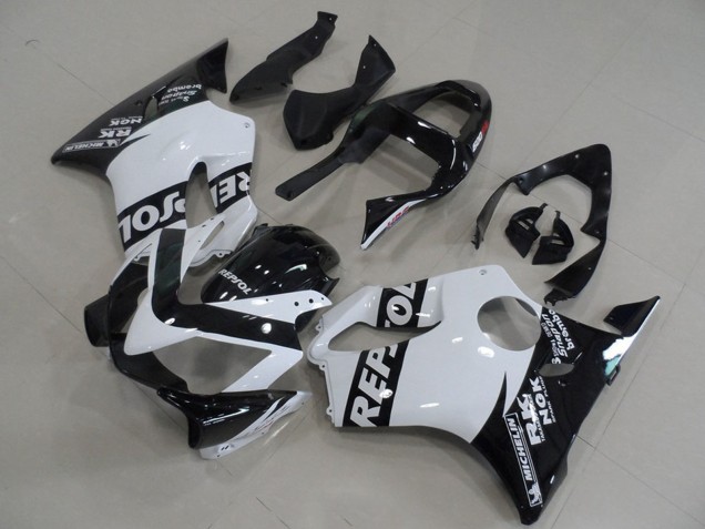 Carenado Moto Honda CBR600 F4i 2001-2003 - Blanco Negro Brillante Repsol