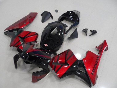 Carenados Moto Honda CBR600RR 2003-2004 - Rojo Negro Brillante Raya