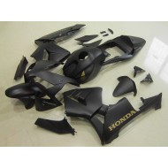 Carenado Moto Honda CBR600RR 2003-2004 - Negro Mate Oro Calcomanía