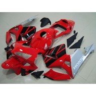 Carenado Moto Honda CBR600RR 2003-2004 - Rojo Plata Negro Brillante