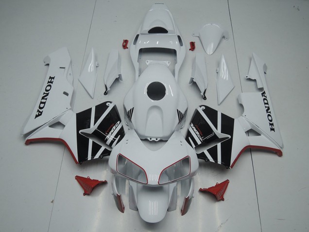 Carenados Moto Honda CBR600RR 2003-2004 - Blanco Negro Brillante