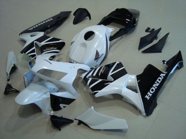 Carenado Moto Honda CBR600RR 2003-2004 - Blanco Negro Brillante