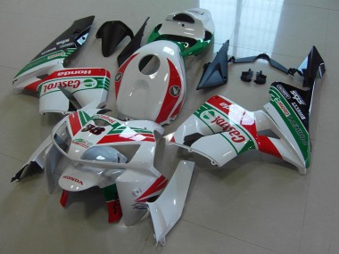 Carenado Moto Honda CBR600RR 2005-2006 - Blanco Rojo Verde Castrol 38