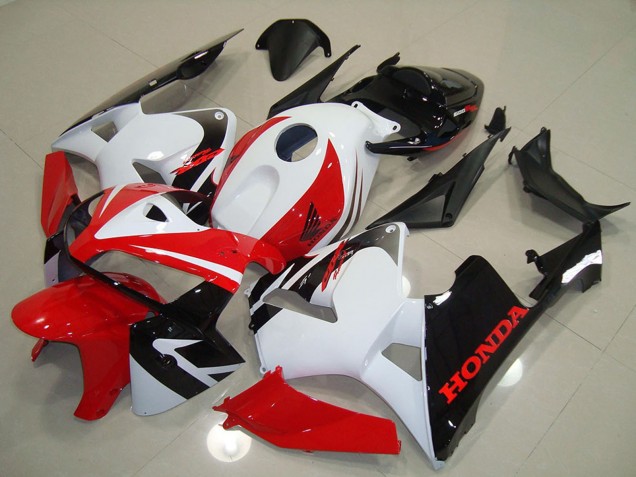 Carenados Moto Honda CBR600RR 2005-2006 - Blanco Rojo Negro