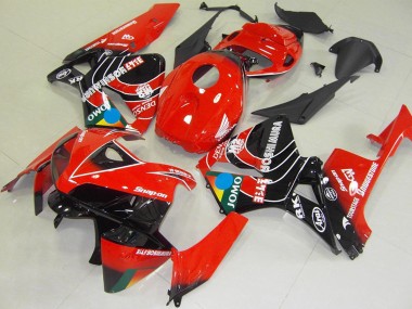 Carenado Moto Honda CBR600RR 2005-2006 - Rojo Azul Amarillo Negro Brillante JOMO