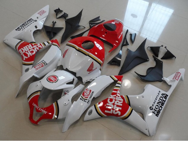 Carenado Moto Honda CBR600RR 2007-2008 - Blanco Rojo Lucky Strike