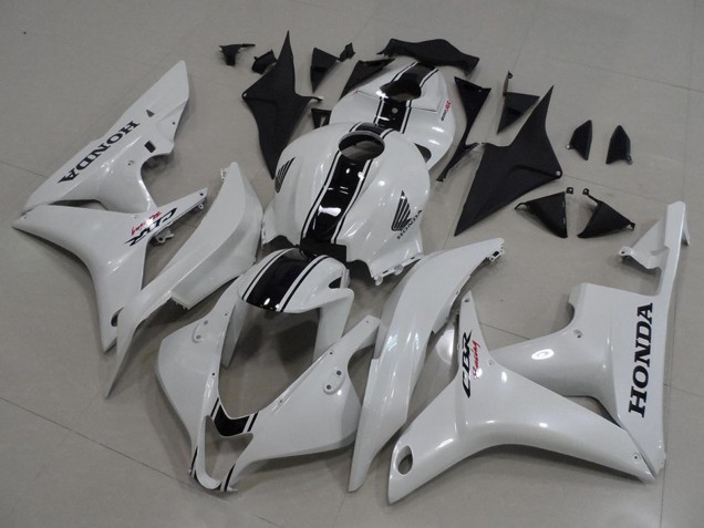 Kits Carenados Moto Honda CBR600RR 2007-2008 - Blanco Negro Brillante