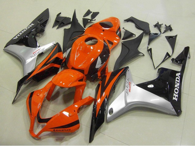 Carenados Moto Honda CBR600RR 2007-2008 - Plata Naranja Negro Brillante