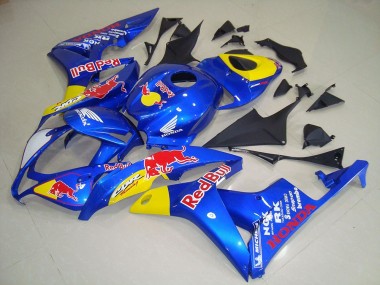 Carenados Moto Honda CBR600RR 2007-2008 - Azul Amarillo Rojo Bull