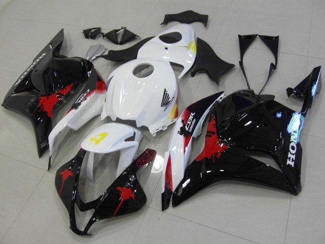 Kit Carenado Moto Honda CBR600RR 2009-2012 - Blanco Rojo Negro Brillante