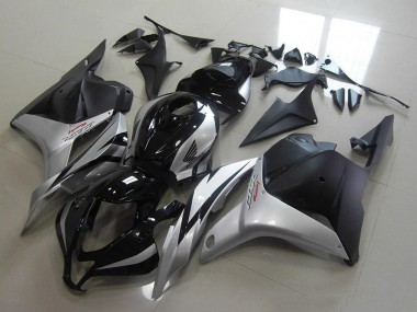 Carenado Moto Honda CBR600RR 2009-2012 - Plata Negro Brillante Negro Mate