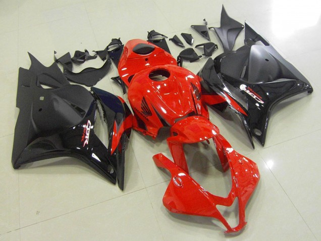 Carenado Moto Honda CBR600RR 2009-2012 - Rojo Negro Brillante Negro Mate OEM Estilo