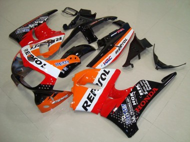 Carenado Moto Honda CBR900RR 893 1994-1995 - Naranja Blanco Rojo Negro Brillante HRC Repsol