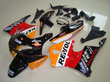 Carenado Moto Honda CBR900RR 919 1998-1999 - Naranja Blanco Rojo Negro Brillante Repsol