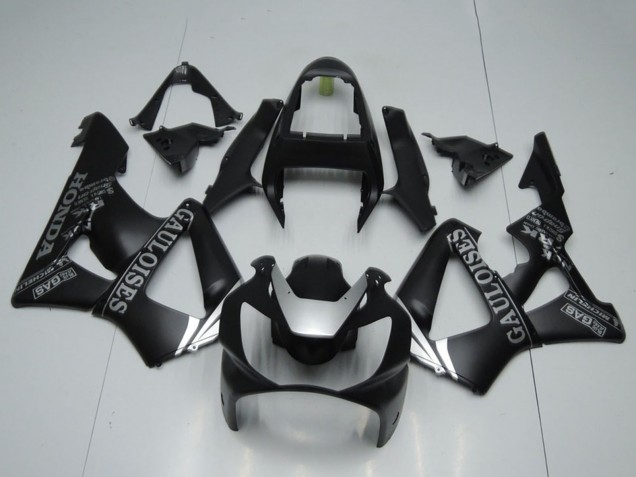 Carenado Moto Honda CBR900RR 929 2000-2001 - Negro Mate Plata Cauloises