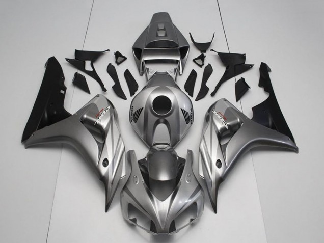 Kits Carenados Moto Honda CBR1000RR 2006-2007 - Plata Negro Brillante