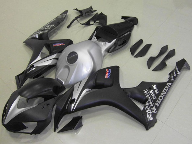 Kits Carenados Moto Honda CBR1000RR 2006-2007 - Plata Negro Mate