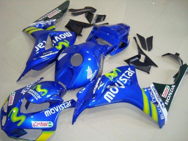 Carenado Moto Honda CBR1000RR 2006-2007 - Azul Verde MoviStar Castrol