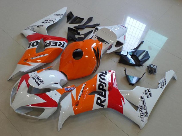 Carenados Moto Honda CBR1000RR 2006-2007 - Naranja Blanco Rojo Negro Brillante Repsol