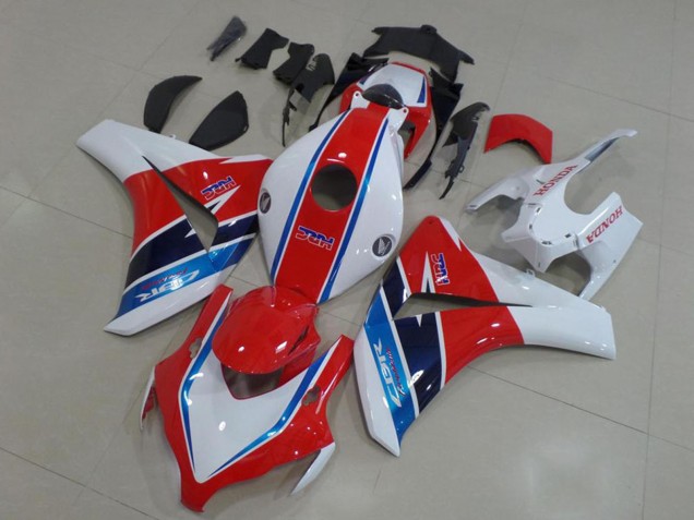 Kits Carenados Moto Honda CBR1000RR 2008-2011 - Blanco Rojo Azul HRC