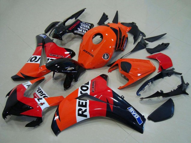 Carenado ABS Honda CBR1000RR 2008-2011 - Naranja Blanco Rojo Negro Brillante Repsol