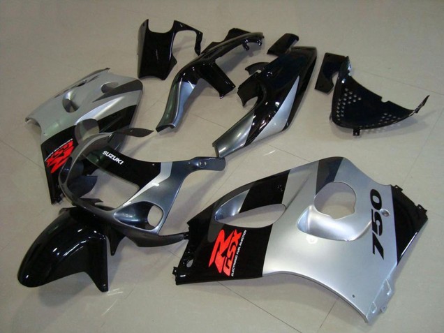Carenado Moto Suzuki GSXR 750 1996-2000 - Negro Brillante Plata