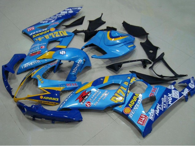 Carenado Moto Suzuki GSXR 1000 2005-2006 - Azul Oro Rizla