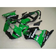 Carenado Moto Kawasaki ZX6R 2000-2002 - Verde Negro Brillante Monstruo