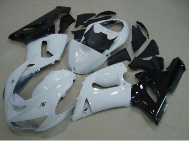 Carenados Moto Kawasaki ZX6R 2005-2006 - Blanco Negro