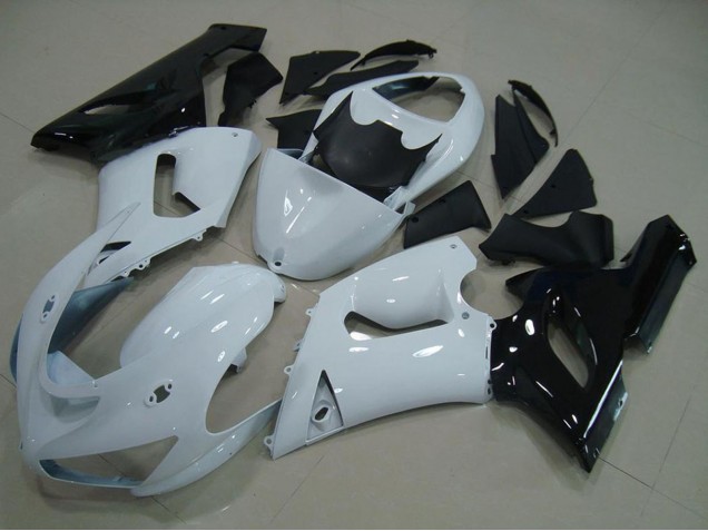 Carenados Moto Kawasaki ZX6R 2005-2006 - Blanco Negro