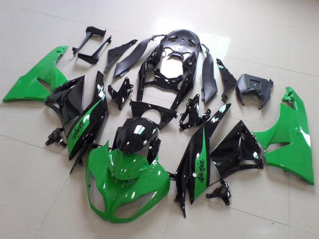 Carenados Moto Kawasaki ZX6R 2009-2012 - Verde Negro Brillante