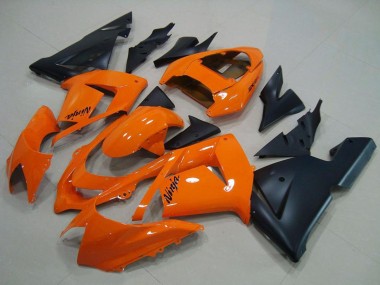 Carenado Moto Kawasaki ZX10R 2004-2005 - Naranja Negro Mate