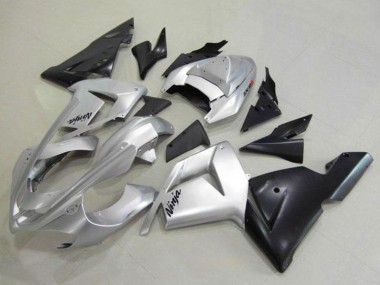 Carenados Moto Kawasaki ZX10R 2004-2005 - Plata Negro Ninja