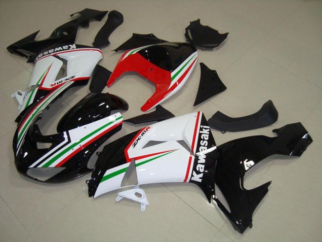 Carenado Moto Kawasaki ZX10R 2006-2007 - Blanco Rojo Negro Verde