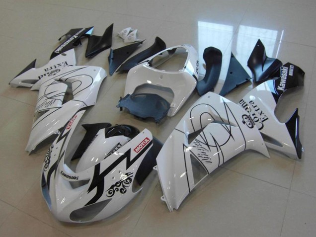 Carenado Moto Kawasaki ZX10R 2006-2007 - Blanco Negro Rojo Motul Corona Extra
