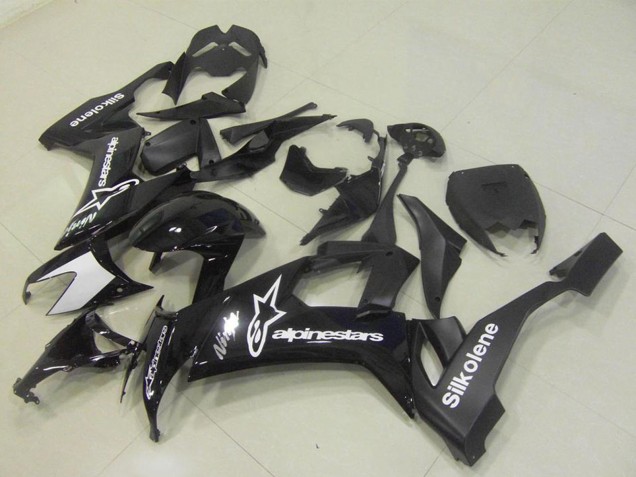 Carenado Moto Kawasaki ZX10R 2008-2010 - Negro Brillante Silkolene Star
