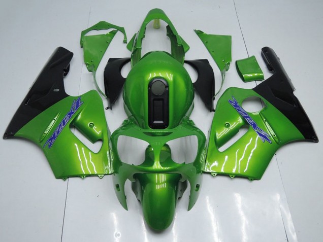 Carenado Moto Kawasaki ZX12R 2000-2001 - Verde Negro Azul