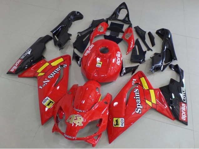 Carenado Moto Aprilia RS125 2006-2011 - Rojo Negro Amarillo