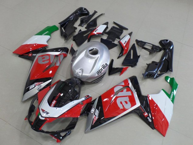 Carenado Moto Aprilia RS125 2006-2011 - Rojo Blanco Negro Plata Verde